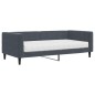 vidaXL Tagesbett mit Matratze Dunkelgrau 90x190 cm Samt vidaXL Tagesbett mit Matratze Dunkelgrau 90x190 cm Samt