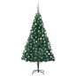 vidaXL Künstlicher Weihnachtsbaum mit Beleuchtung & Kugeln Grün 150 cm vidaXL Künstlicher Weihnachtsbaum mit Beleuchtung & Kugeln Grün 150 cm