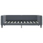 vidaXL Tagesbett mit Matratze Dunkelgrau 90x190 cm Samt vidaXL Tagesbett mit Matratze Dunkelgrau 90x190 cm Samt