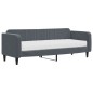 vidaXL Tagesbett mit Matratze Dunkelgrau 80x200 cm Samt vidaXL Tagesbett mit Matratze Dunkelgrau 80x200 cm Samt