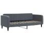 vidaXL Tagesbett mit Matratze Dunkelgrau 80x200 cm Samt vidaXL Tagesbett mit Matratze Dunkelgrau 80x200 cm Samt