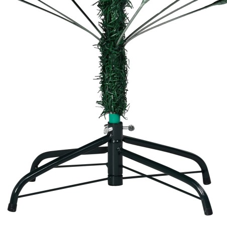 vidaXL Künstlicher Weihnachtsbaum mit Beleuchtung & Kugeln Grün 150 cm