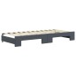 vidaXL Tagesbett Ausziehbar mit Schubladen Dunkelgrau 80x200 cm Samt vidaXL Tagesbett Ausziehbar mit Schubladen Dunkelgrau 80x200 cm Samt