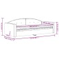 vidaXL Tagesbett mit Matratze Dunkelgrau 90x190 cm Samt vidaXL Tagesbett mit Matratze Dunkelgrau 90x190 cm Samt