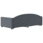 vidaXL Tagesbett Ausziehbar Dunkelgrau 100x200 cm Samt vidaXL Tagesbett Ausziehbar Dunkelgrau 100x200 cm Samt