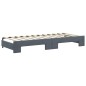 vidaXL Tagesbett Ausziehbar mit Matratzen Dunkelgrau 80x200 cm Samt vidaXL Tagesbett Ausziehbar mit Matratzen Dunkelgrau 80x200 cm Samt