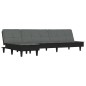 vidaXL Schlafsofa in L-Form Dunkelgrau 255x140x70 cm Stoff vidaXL Schlafsofa in L-Form Dunkelgrau 255x140x70 cm Stoff