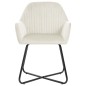 vidaXL Esszimmerstühle 6 Stk. Creme Samt vidaXL Esszimmerstühle 6 Stk. Creme Samt