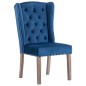 vidaXL Esszimmerstühle 4 Stk. Blau Samt vidaXL Esszimmerstühle 4 Stk. Blau Samt