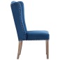 vidaXL Esszimmerstühle 4 Stk. Blau Samt vidaXL Esszimmerstühle 4 Stk. Blau Samt