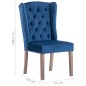 vidaXL Esszimmerstühle 4 Stk. Blau Samt vidaXL Esszimmerstühle 4 Stk. Blau Samt