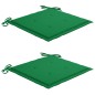 vidaXL Gartenstühle mit Kissen 2 Stk. Massivholz Teak und Stahl vidaXL Gartenstühle mit Kissen 2 Stk. Massivholz Teak und Stahl