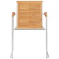 vidaXL Gartenstühle mit Kissen 2 Stk. Massivholz Teak und Stahl vidaXL Gartenstühle mit Kissen 2 Stk. Massivholz Teak und Stahl