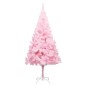 Künstlicher Weihnachtsbaum mit LEDs & Kugeln Rosa 240 cm PVC Künstlicher Weihnachtsbaum mit LEDs & Kugeln Rosa 240 cm PVC