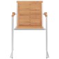 vidaXL Gartenstühle mit Kissen 2 Stk. Massivholz Teak und Stahl vidaXL Gartenstühle mit Kissen 2 Stk. Massivholz Teak und Stahl