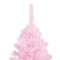 Künstlicher Weihnachtsbaum mit LEDs & Kugeln Rosa 240 cm PVC Künstlicher Weihnachtsbaum mit LEDs & Kugeln Rosa 240 cm PVC
