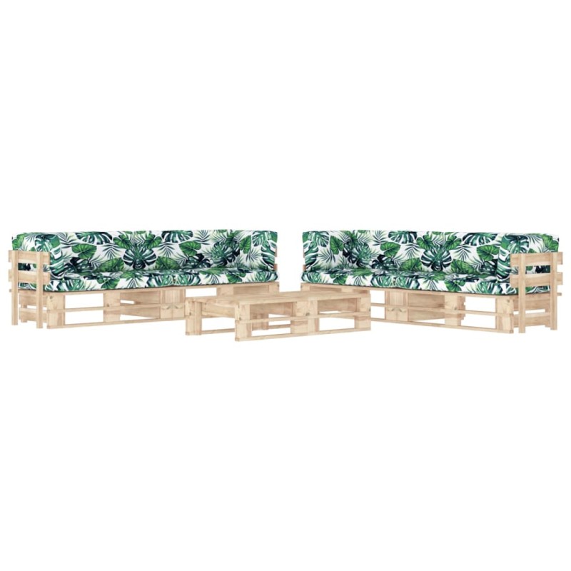 vidaXL 6-tlg. Paletten-Lounge-Set mit Kissen Imprägniertes Kiefernholz vidaXL 6-tlg. Paletten-Lounge-Set mit Kissen Imprägniertes Kiefernholz