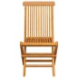 vidaXL Gartenstühle mit Blauen Kissen 8 Stk. Massivholz Teak vidaXL Gartenstühle mit Blauen Kissen 8 Stk. Massivholz Teak
