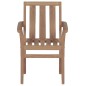 vidaXL Stapelbare Gartenstühle mit Kissen 4 Stk. Massivholz Teak vidaXL Stapelbare Gartenstühle mit Kissen 4 Stk. Massivholz Teak