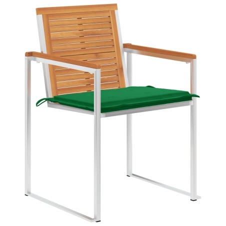 vidaXL Gartenstühle 6 Stk. mit Kissen Massivholz Akazie  