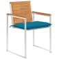 vidaXL Gartenstühle 6 Stk. mit Kissen Massivholz Akazie vidaXL Gartenstühle 6 Stk. mit Kissen Massivholz Akazie