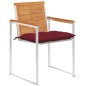 vidaXL Gartenstühle 6 Stk. mit Kissen Massivholz Akazie vidaXL Gartenstühle 6 Stk. mit Kissen Massivholz Akazie