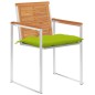 vidaXL Gartenstühle 6 Stk. mit Kissen Massivholz Akazie vidaXL Gartenstühle 6 Stk. mit Kissen Massivholz Akazie