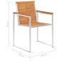 vidaXL Gartenstühle 8 Stk. mit Kissen Massivholz Akazie vidaXL Gartenstühle 8 Stk. mit Kissen Massivholz Akazie