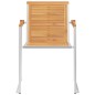 vidaXL Gartenstühle 4 Stk. mit Kissen Massivholz Teak vidaXL Gartenstühle 4 Stk. mit Kissen Massivholz Teak