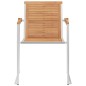 vidaXL Gartenstühle 4 Stk. mit Kissen Massivholz Teak vidaXL Gartenstühle 4 Stk. mit Kissen Massivholz Teak