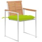 vidaXL Gartenstühle 4 Stk. mit Kissen Massivholz Teak vidaXL Gartenstühle 4 Stk. mit Kissen Massivholz Teak