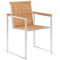 vidaXL Gartenstühle 4 Stk. mit Kissen Massivholz Teak vidaXL Gartenstühle 4 Stk. mit Kissen Massivholz Teak