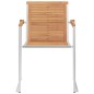 vidaXL Gartenstühle 4 Stk. mit Kissen Massivholz Teak vidaXL Gartenstühle 4 Stk. mit Kissen Massivholz Teak