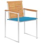 vidaXL Gartenstühle 8 Stk. mit Kissen Massivholz Teak vidaXL Gartenstühle 8 Stk. mit Kissen Massivholz Teak
