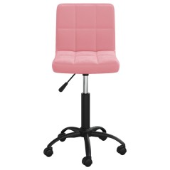 vidaXL Esszimmerstuhl Drehbar Rosa Samt