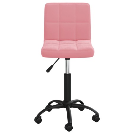vidaXL Esszimmerstuhl Drehbar Rosa Samt