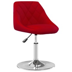 vidaXL Esszimmerstühle 4 Stk. Drehbar Weinrot Samt