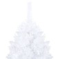 Künstlicher Weihnachtsbaum mit LEDs & Kugeln Weiß 120 cm PVC Künstlicher Weihnachtsbaum mit LEDs & Kugeln Weiß 120 cm PVC