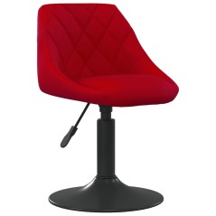 vidaXL Esszimmerstühle 6 Stk. Drehbar Weinrot Samt