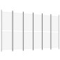 vidaXL 6-tlg. Paravent Weiß 300x180 cm Stoff vidaXL 6-tlg. Paravent Weiß 300x180 cm Stoff