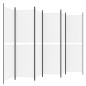 vidaXL 6-tlg. Paravent Weiß 300x180 cm Stoff vidaXL 6-tlg. Paravent Weiß 300x180 cm Stoff