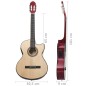 vidaXL Westerngitarre Cutaway mit Equalizer und 6 Saiten vidaXL Westerngitarre Cutaway mit Equalizer und 6 Saiten