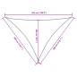vidaXL Sonnensegel Oxford-Gewebe Dreieckig 3x3x4,24 m Blau vidaXL Sonnensegel Oxford-Gewebe Dreieckig 3x3x4,24 m Blau