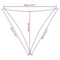 vidaXL Sonnensegel Oxford-Gewebe Dreieckig 3,6x3,6x3,6 m Rot vidaXL Sonnensegel Oxford-Gewebe Dreieckig 3,6x3,6x3,6 m Rot