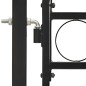 vidaXL Zauntor Doppelflügel Gewölbte Spitze Stahl 300x200 cm Schwarz vidaXL Zauntor Doppelflügel Gewölbte Spitze Stahl 300x200 cm Schwarz