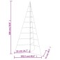 vidaXL Metall-Weihnachtsbaum für Dekorationen Schwarz 180 cm vidaXL Metall-Weihnachtsbaum für Dekorationen Schwarz 180 cm