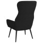 vidaXL Relaxsessel mit Hocker Schwarz Stoff vidaXL Relaxsessel mit Hocker Schwarz Stoff