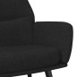 vidaXL Relaxsessel mit Hocker Schwarz Stoff vidaXL Relaxsessel mit Hocker Schwarz Stoff