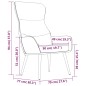 vidaXL Relaxsessel mit Hocker Schwarz Stoff vidaXL Relaxsessel mit Hocker Schwarz Stoff