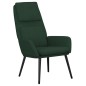 vidaXL Relaxsessel mit Hocker Dunkelgrün Stoff vidaXL Relaxsessel mit Hocker Dunkelgrün Stoff
